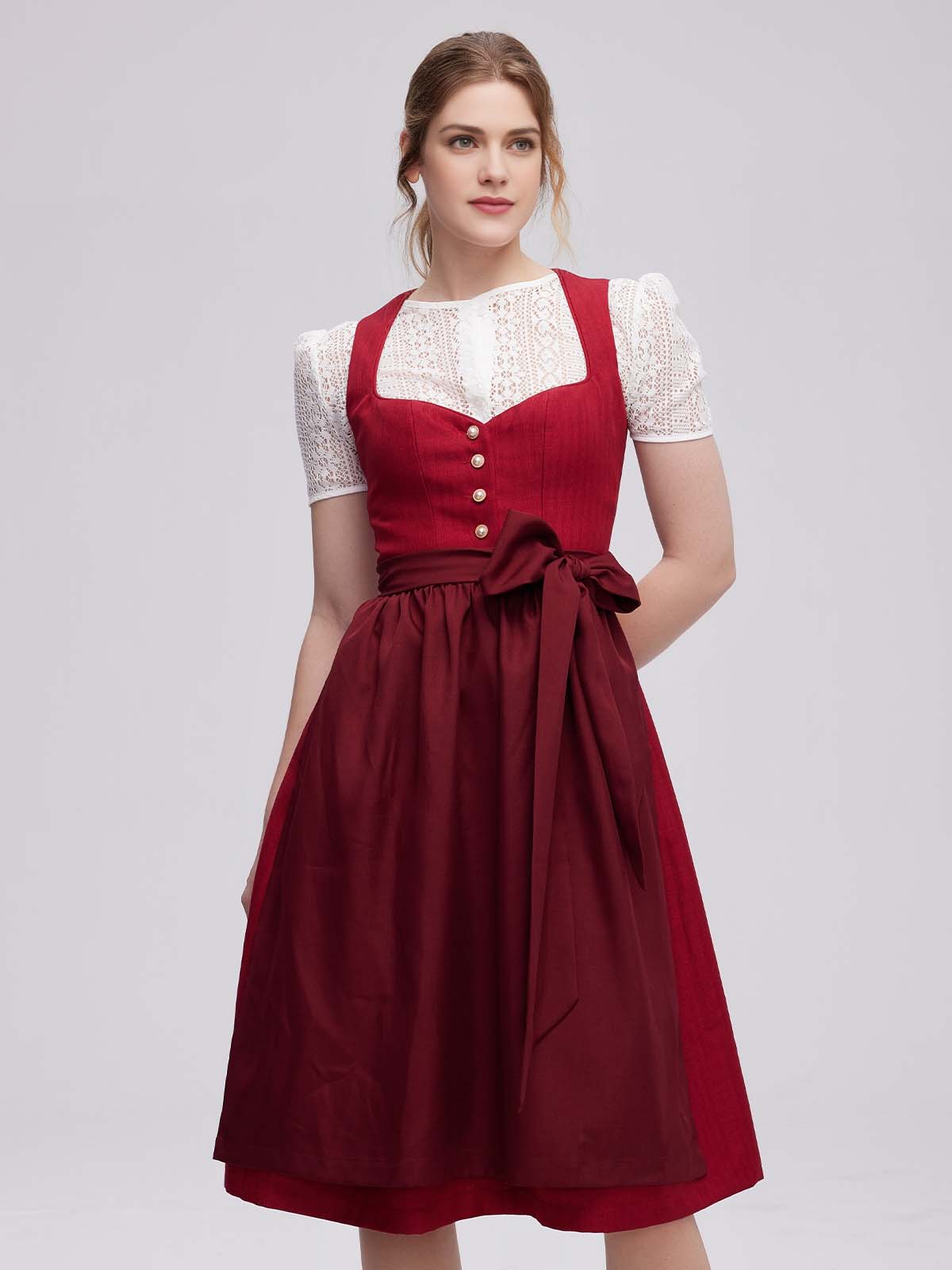 Dirndl Weiß Rot – ein Blickfang auf jedem Fest