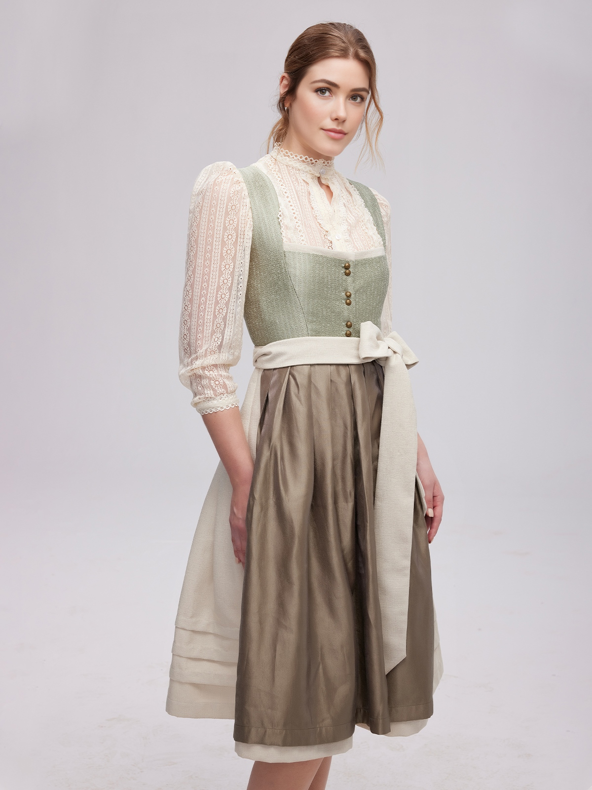 Dirndl Body in Grün