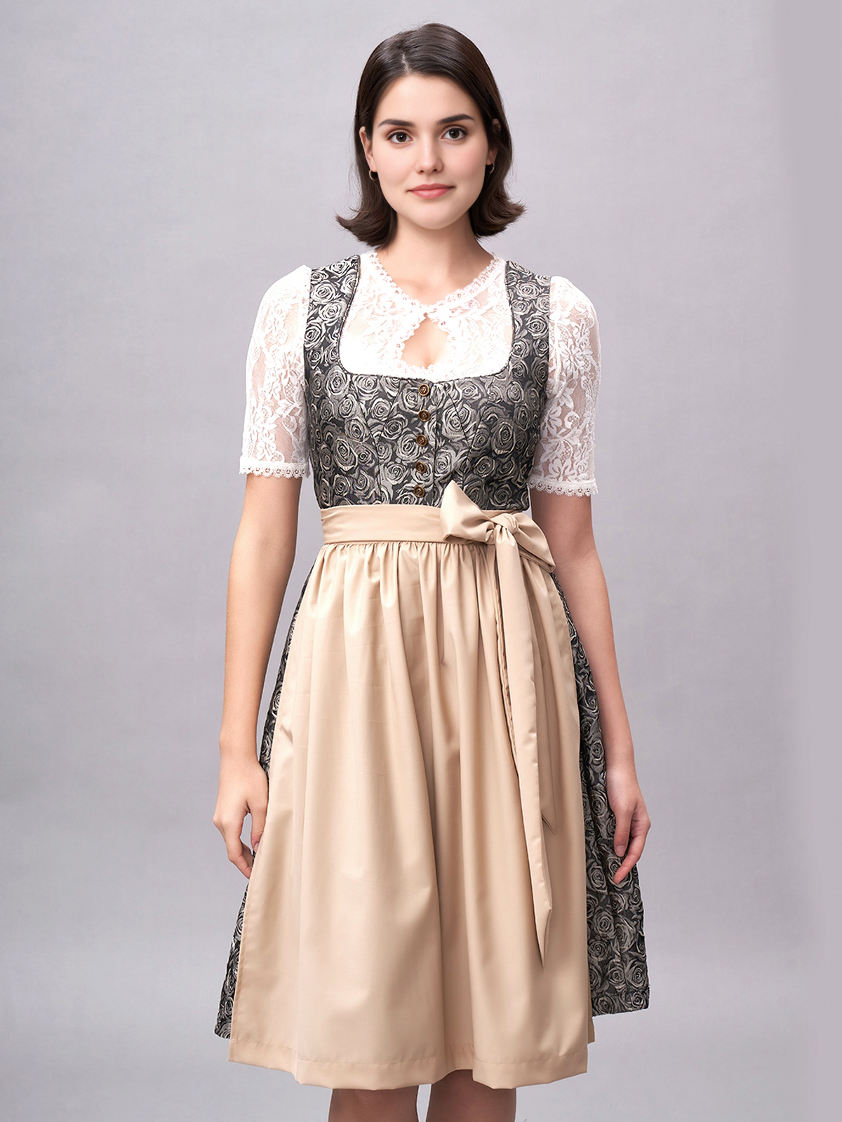 Traditionelles Dirndl in Gelb